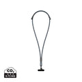 Cordino con cavo di ricarica VINGA Baltimore RCS blu navy - personalizzabile con logo
