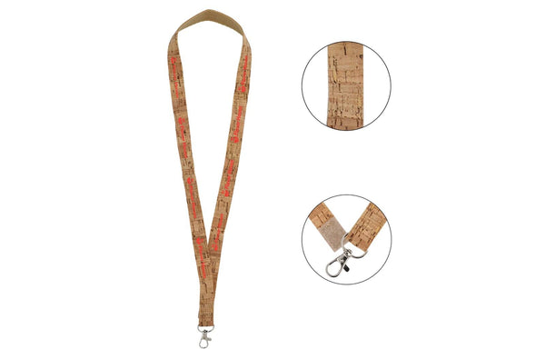 Cordino in sughero natural - personalizzabile con logo