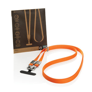 Cordino/tracolla Nivo in rPET RCS - personalizzabile con logo