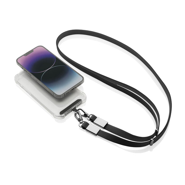 Cordino/tracolla Nivo in rPET RCS - personalizzabile con logo