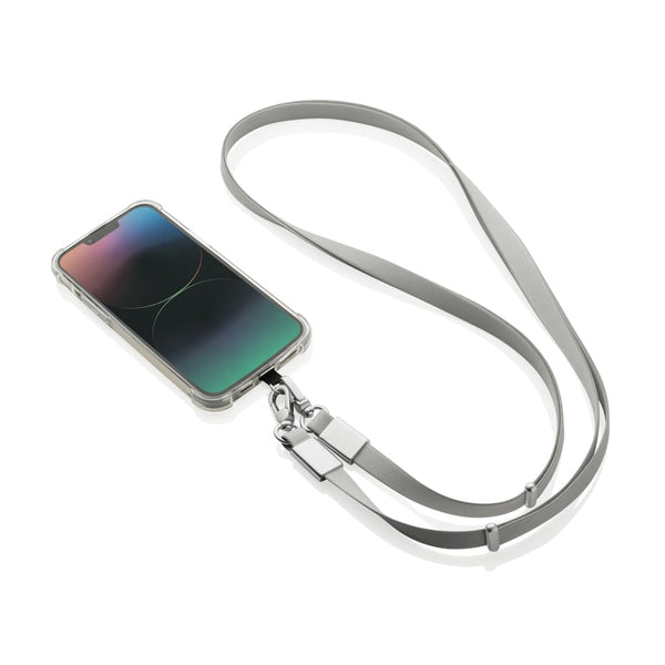 Cordino/tracolla Nivo in rPET RCS - personalizzabile con logo