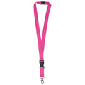 Cordoncino portabadge in poliestere 20mm rosa - personalizzabile con logo