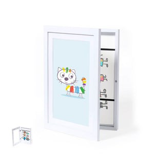 Cornice d'arte Oleox bianco - personalizzabile con logo