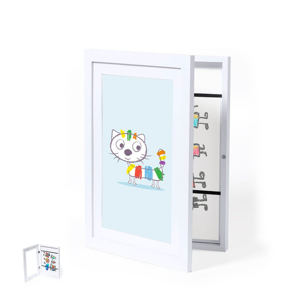 Cornice d'arte Oleox bianco - personalizzabile con logo