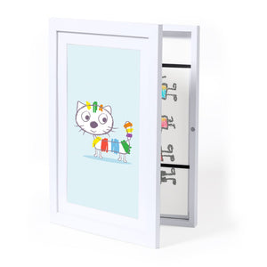 Cornice d'arte Oleox bianco - personalizzabile con logo