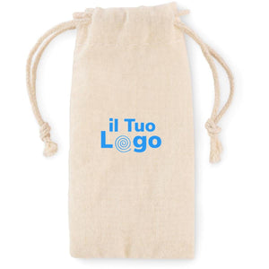 Cotton Fioc riutilizzabili beige - personalizzabile con logo
