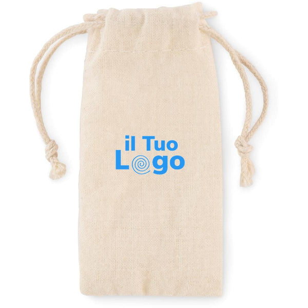 Cotton Fioc riutilizzabili beige - personalizzabile con logo