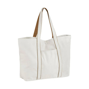 Courtside Tote Grande marrone - personalizzabile con logo