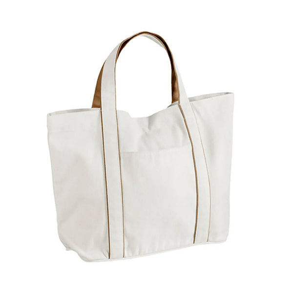 Courtside Tote Media marrone - personalizzabile con logo