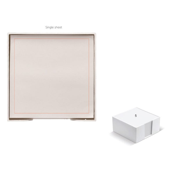 Cube box, 10x10x5cm Bianco - personalizzabile con logo