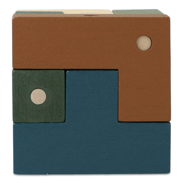 Cubo di legno InSideOut - puzzle think iq assortiti - personalizzabile con logo