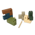 Cubo di legno InSideOut - puzzle think iq assortiti - personalizzabile con logo
