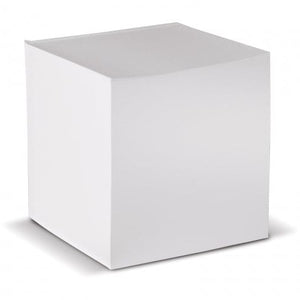 Cubo note bianco 10x10x10cm Bianco - personalizzabile con logo