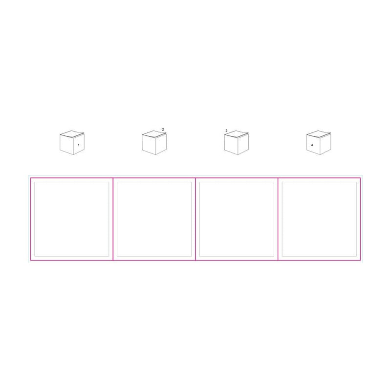 Cubo note bianco 10x10x10cm Bianco - personalizzabile con logo
