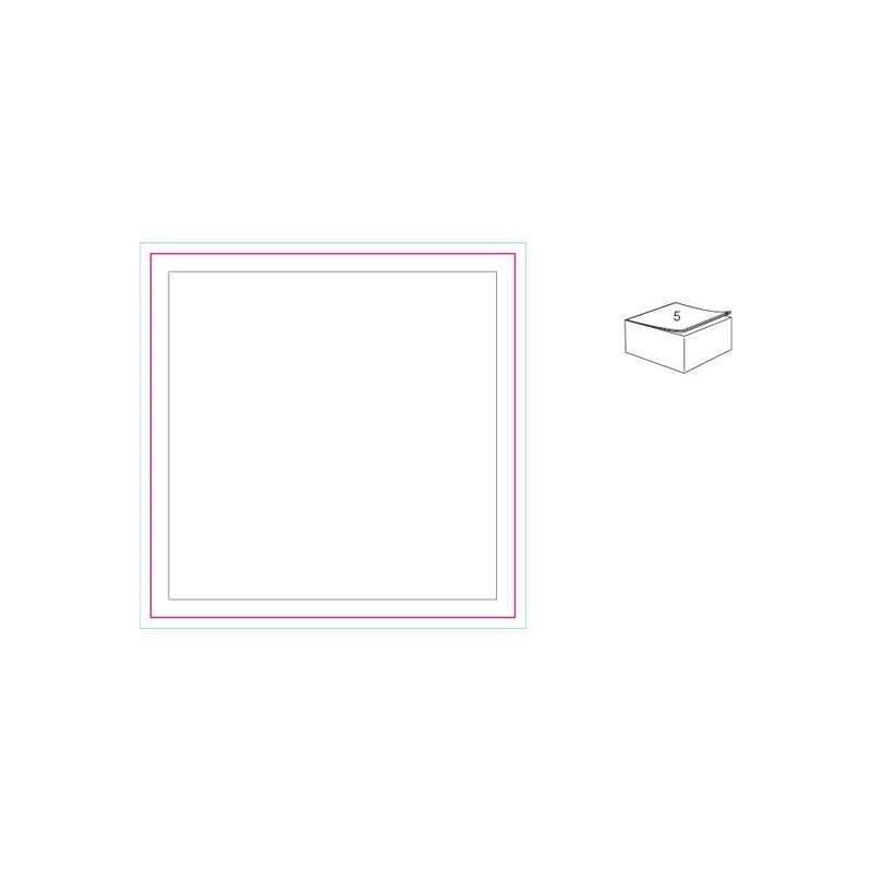 Cubo note bianco 10x10x5cm Bianco - personalizzabile con logo