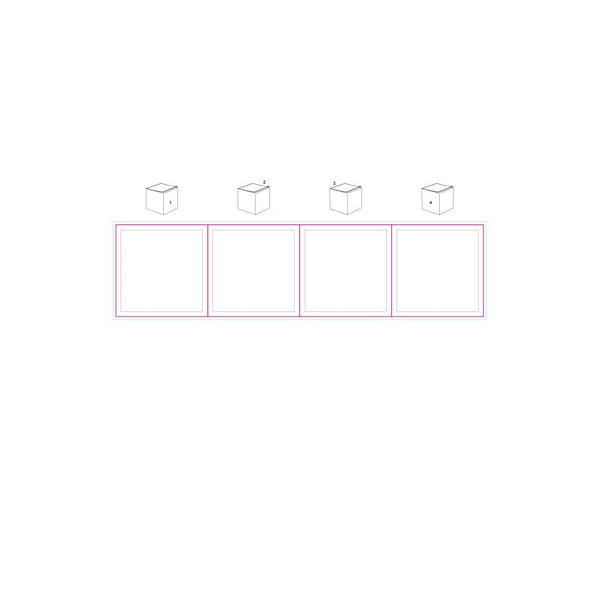 Cubo note bianco 9x9x9cm Bianco - personalizzabile con logo
