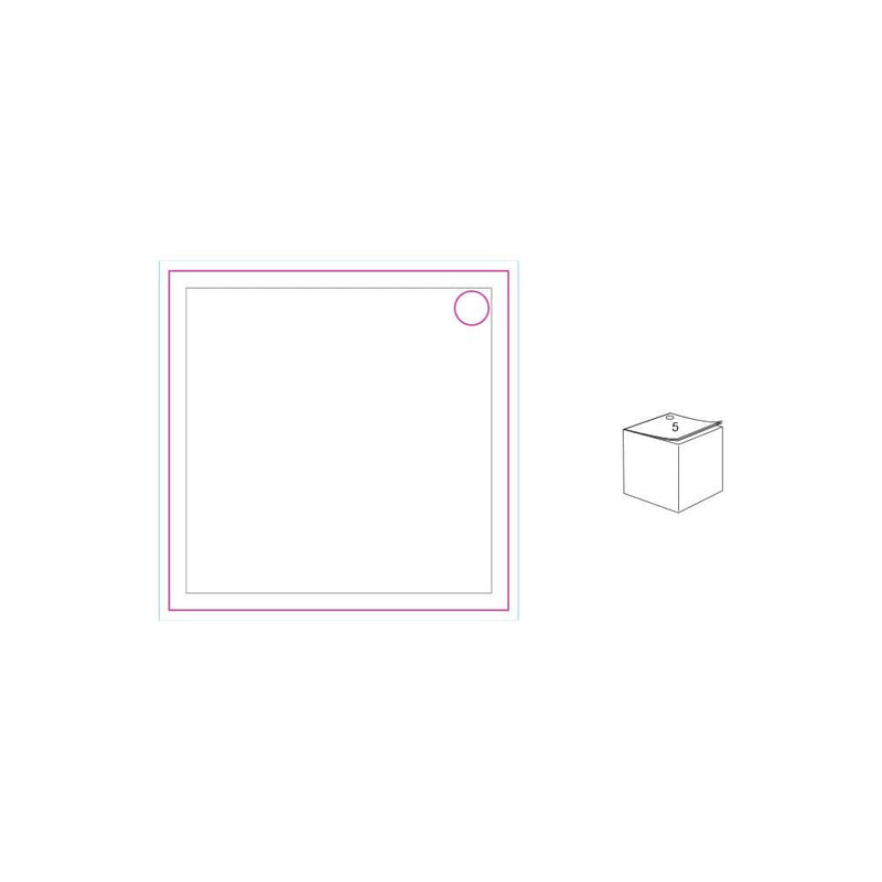 Cubo note con portapenna 10x10x10cm Bianco - personalizzabile con logo