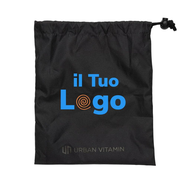 Cuffie ANC in plastica riciclata RCS Urban Vitamin Cupertino nero - personalizzabile con logo