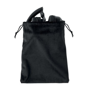 Cuffie ANC pieghevoli Nero - personalizzabile con logo