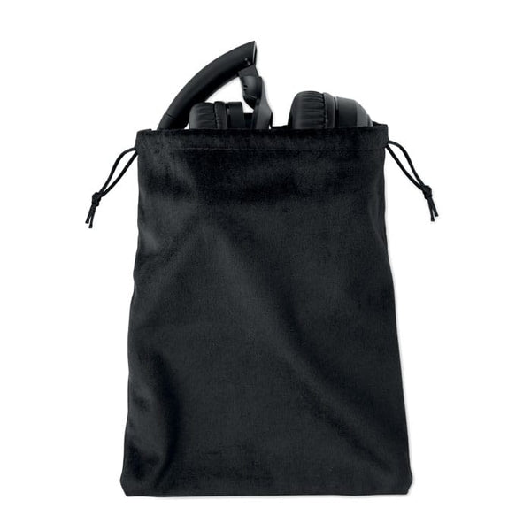 Cuffie ANC pieghevoli Nero - personalizzabile con logo
