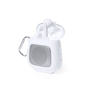 Cuffie e Casse Boxy bianco - personalizzabile con logo