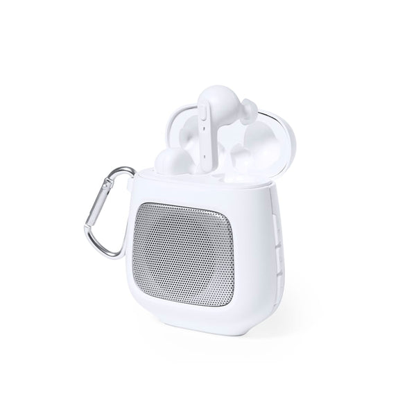 Cuffie e Casse Boxy bianco - personalizzabile con logo