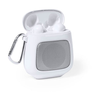 Cuffie e Casse Boxy bianco - personalizzabile con logo