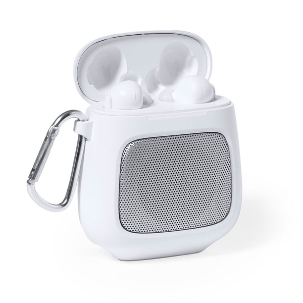 Cuffie e Casse Boxy bianco - personalizzabile con logo