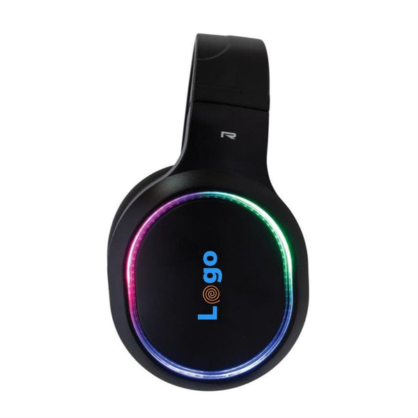 Cuffie gaming RBG nero - personalizzabile con logo
