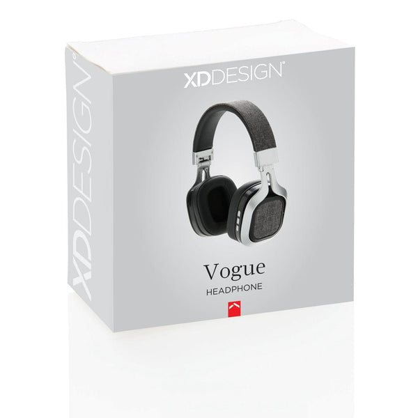 Cuffie Vogue grigio - personalizzabile con logo