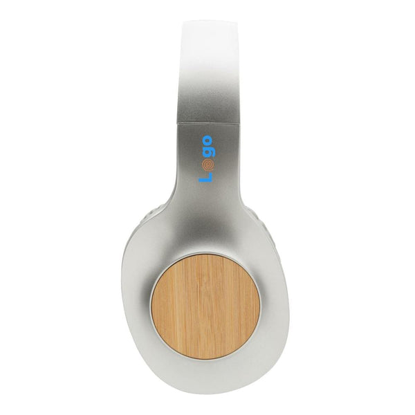 Cuffie wireless Bamboo Dakota grigio - personalizzabile con logo