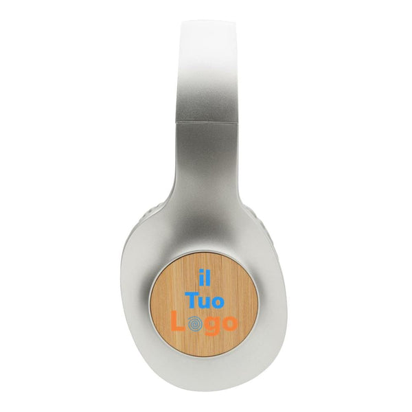 Cuffie wireless Bamboo Dakota grigio - personalizzabile con logo
