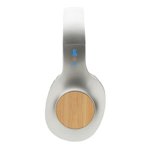 Cuffie wireless Bamboo Dakota grigio - personalizzabile con logo