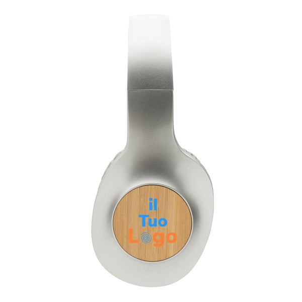 Cuffie wireless Bamboo Dakota grigio - personalizzabile con logo