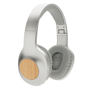 Cuffie wireless Bamboo Dakota grigio - personalizzabile con logo