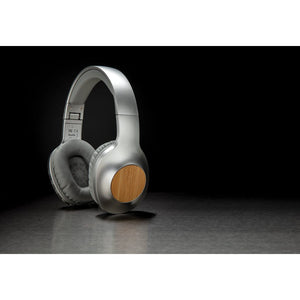 Cuffie wireless Bamboo Dakota grigio - personalizzabile con logo