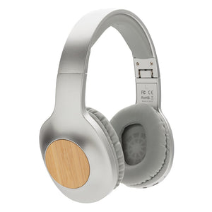 Cuffie wireless Bamboo Dakota grigio - personalizzabile con logo