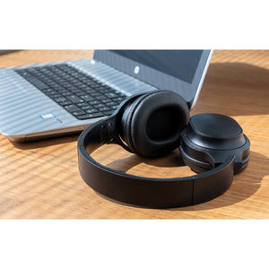 Cuffie wireless pieghevoli Elite nero - personalizzabile con logo