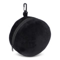 Cuscino da viaggio con maschera per gli occhi e custodia con cerniera Nero - personalizzabile con logo