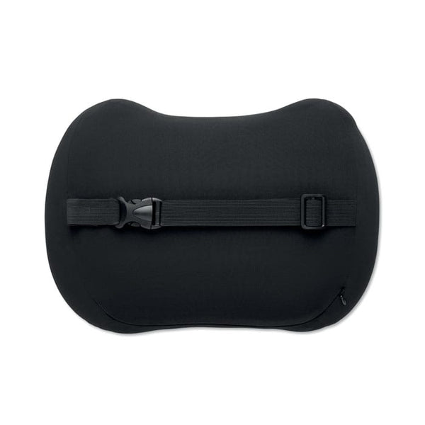 Cuscino ergonomico Nero - personalizzabile con logo