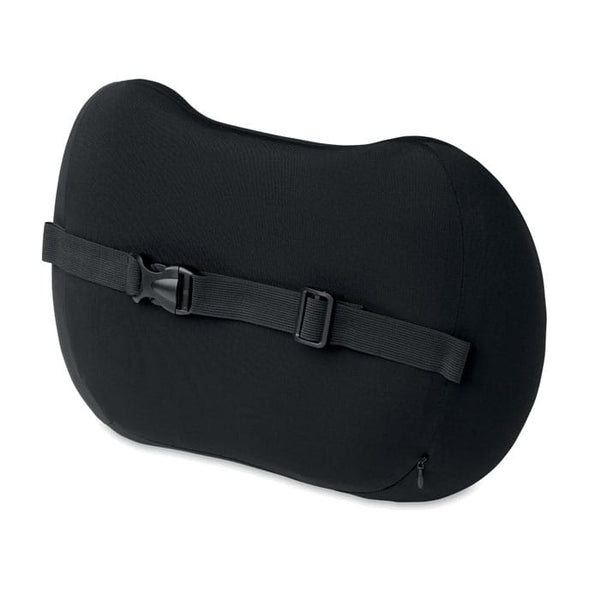Cuscino ergonomico Nero - personalizzabile con logo