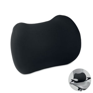 Cuscino ergonomico Nero - personalizzabile con logo