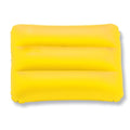 Cuscino gonfiabile da spiaggia giallo - personalizzabile con logo