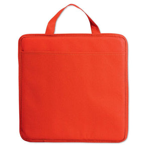 Cuscino in TNT rosso - personalizzabile con logo