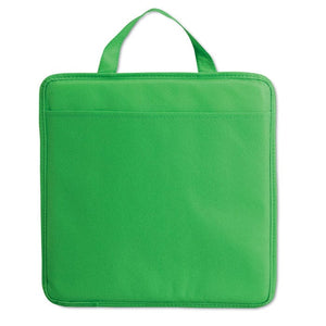 Cuscino in TNT verde - personalizzabile con logo