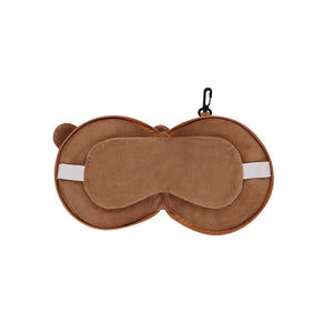 Cuscino Maschera Viaggio Stanek marrone - personalizzabile con logo
