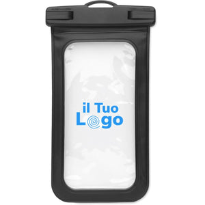 Custodia impermeabile per telefono Nero - personalizzabile con logo