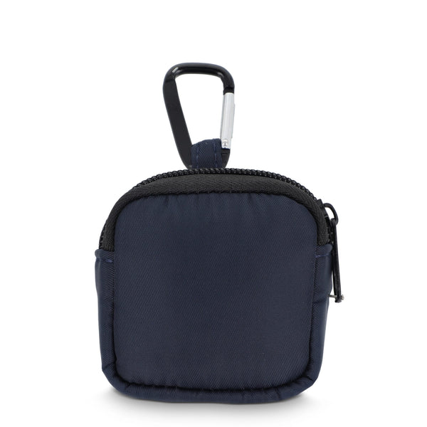 Custodia in nylon per auricolari 6,5 x 6 cm - personalizzabile con logo