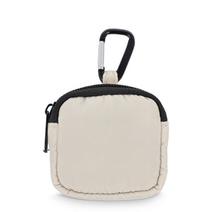 Custodia in nylon per auricolari 6,5 x 6 cm - personalizzabile con logo