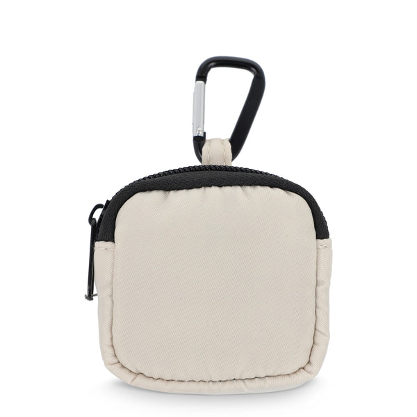 Custodia in nylon per auricolari 6,5 x 6 cm - personalizzabile con logo
